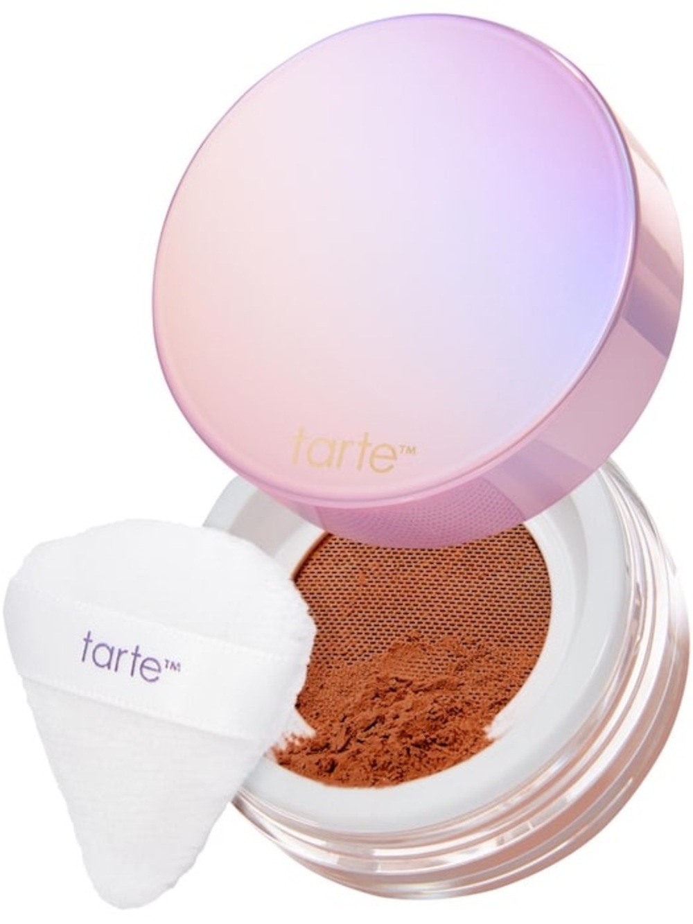 Tarte creaseless loose setting & brightening powder: Chestnut